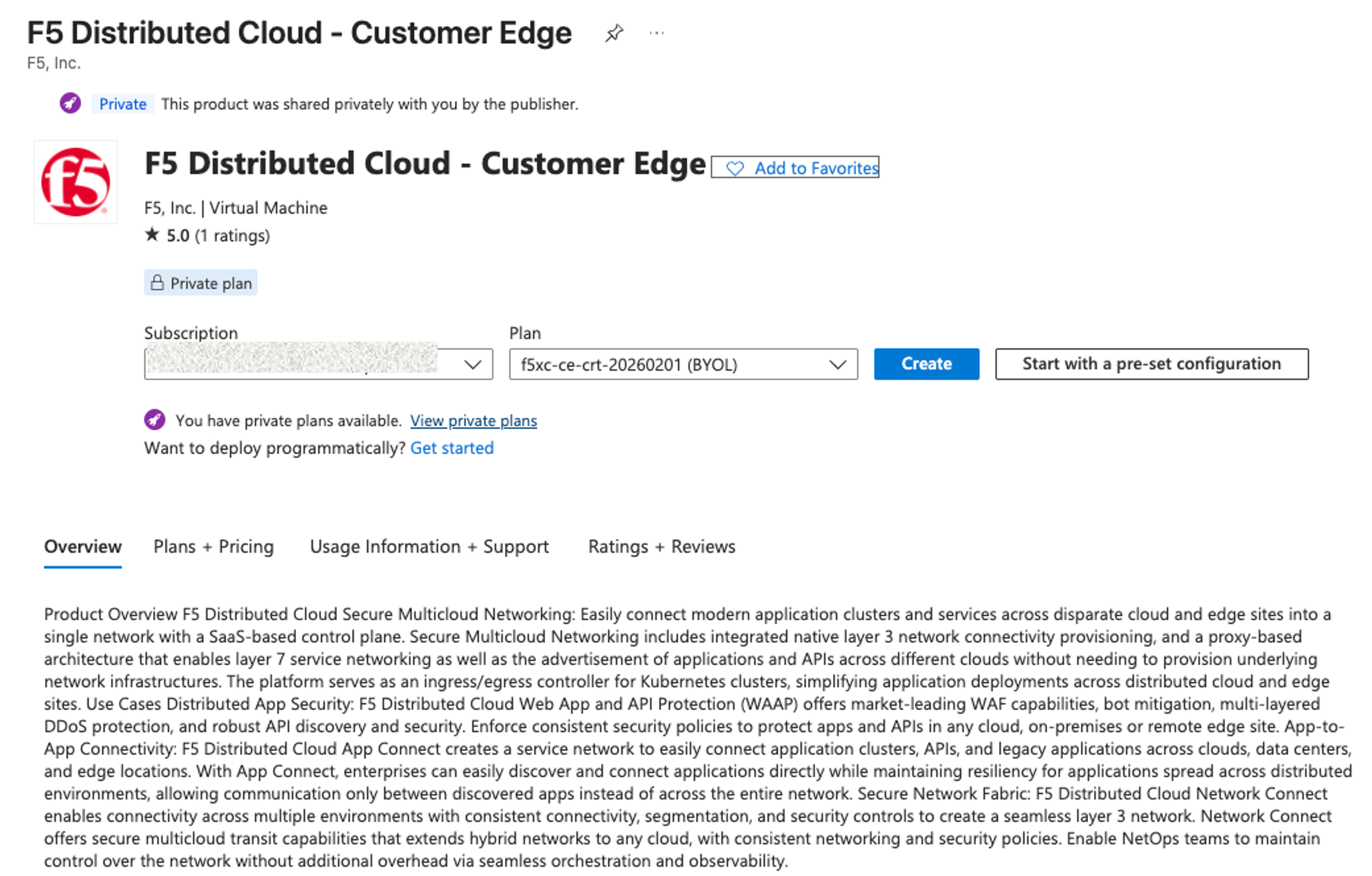 Figure: Create VM